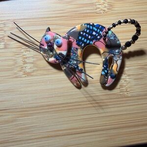 Cat- Handmade Art Pin